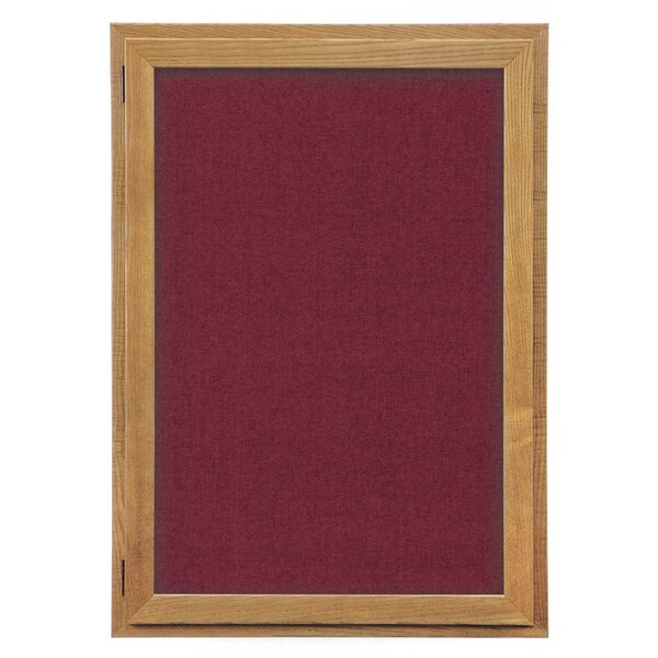 Outdoor Enclosed Combo Board, 72"x36", Blk Frame/Blk Porc & Medium Grey